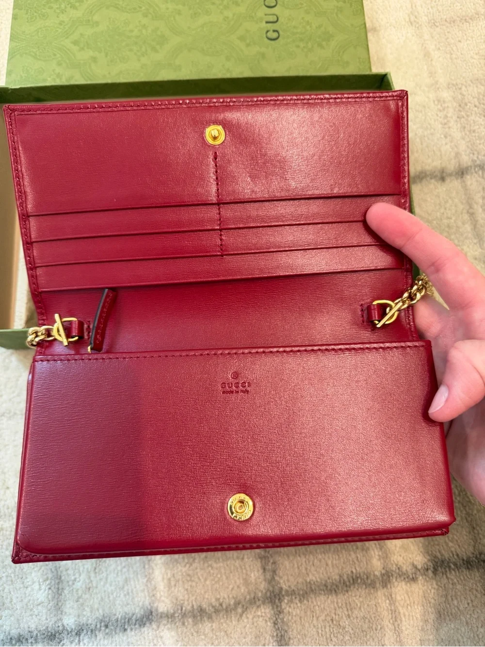 Gucci Horsebit 1955 Crossbody Wallet with Chain - Picture 6 of 10